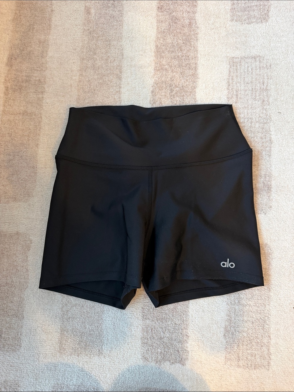 ALO Yoga Black High-Rise Bike Shorts